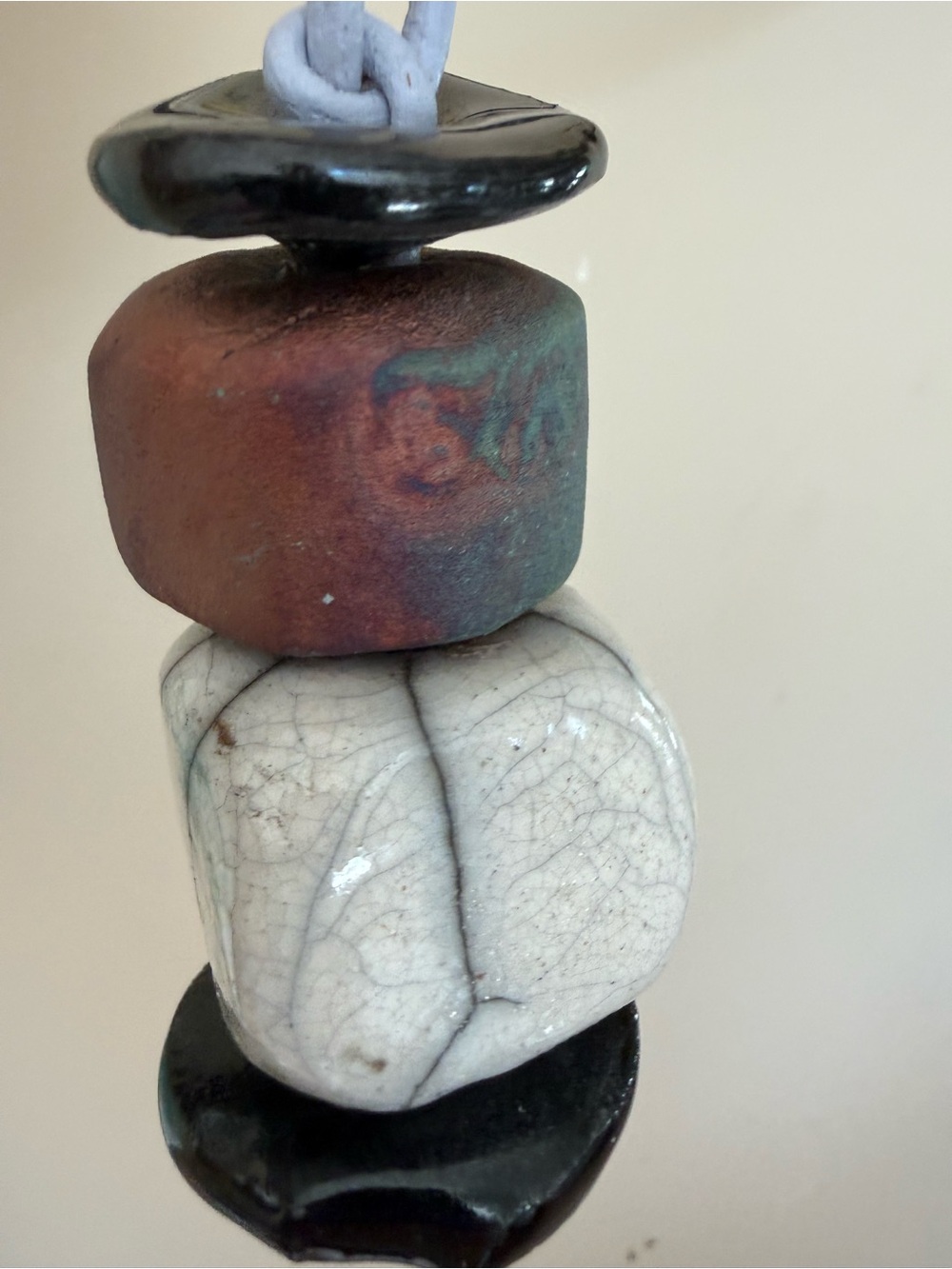 Free People Handmade Ceramic RakuOrnament  NWT